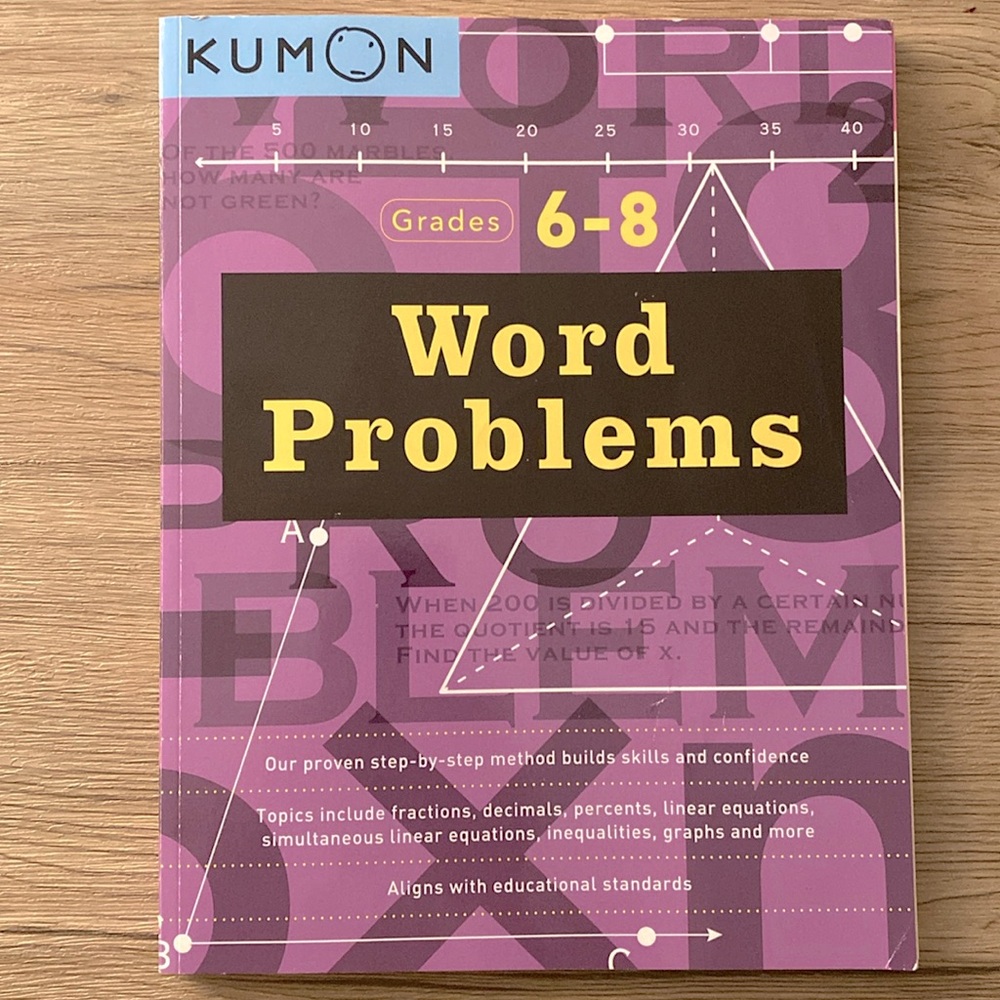 Kumon | Math Word Problems Grades 6-8
